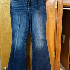 American Eagle Outfitters Dark Blue Flare Jeans